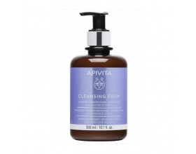 APIVITA CLEANSING FOAM - Κρεμώδης Αφρός Καθαρισμού για Πρόσωπο & Μάτια με ελιά & λεβάντα